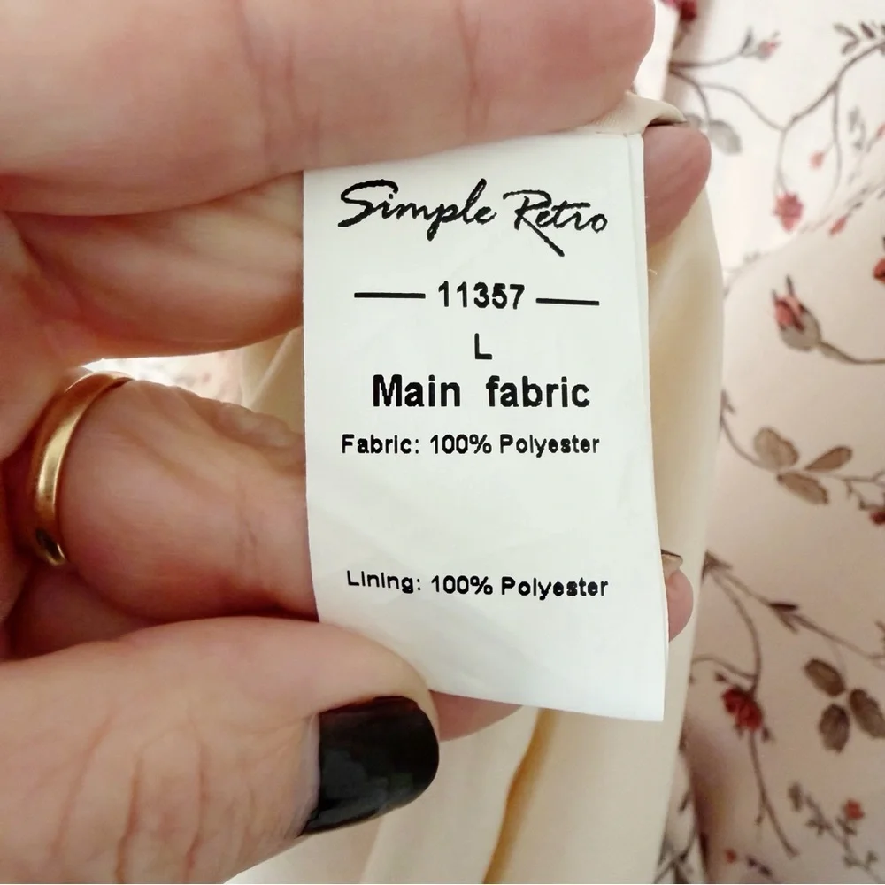 Simple Retro Maxi Dress Cottagecore Feminine
Modest Traditional Large - Picture 6 of 7